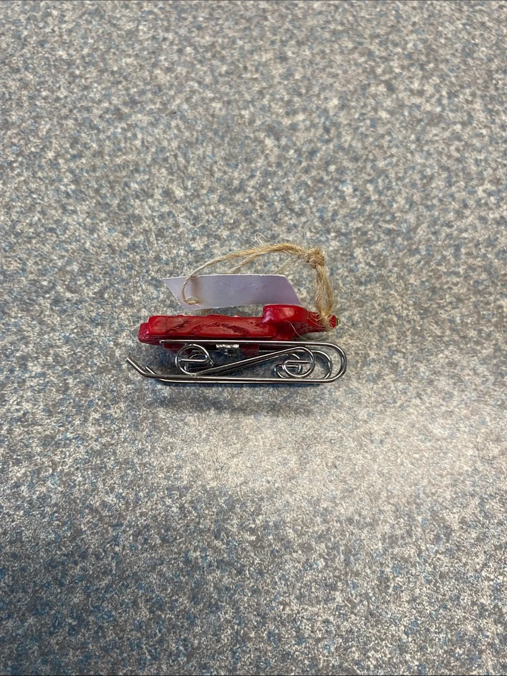 GANZ NEW Red Sled with Snowman Ornament with name (Kirsten)